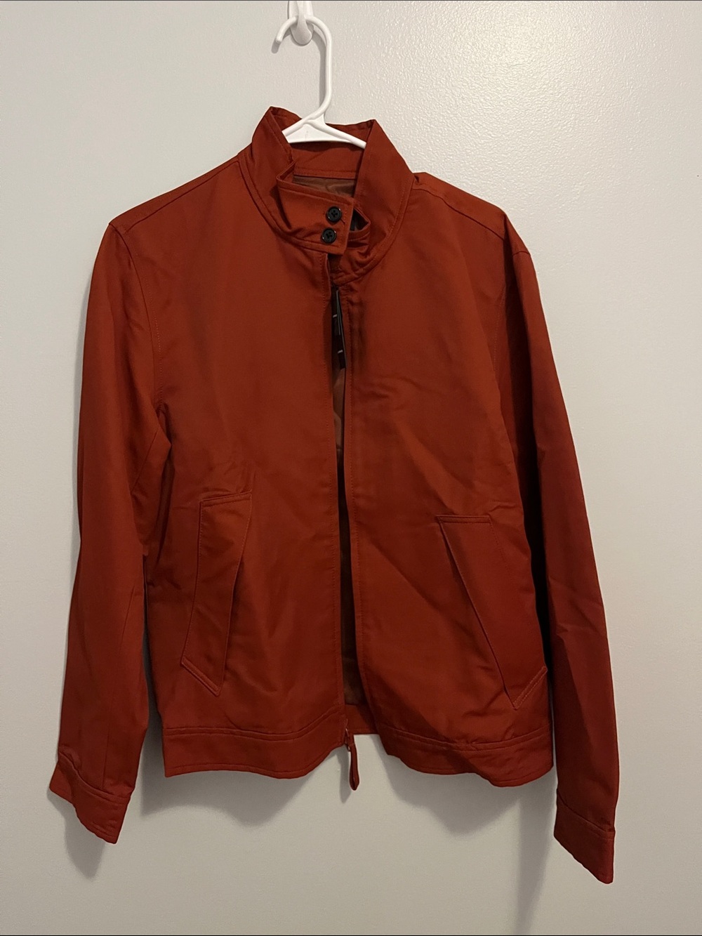 Club Monaco Rust Red Lightweight Shirt Jacket